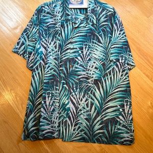 Blue/Green Tommy Bahama Hawaiian Shirt, 3XLT, Great Price!  Get Vacay Ready!